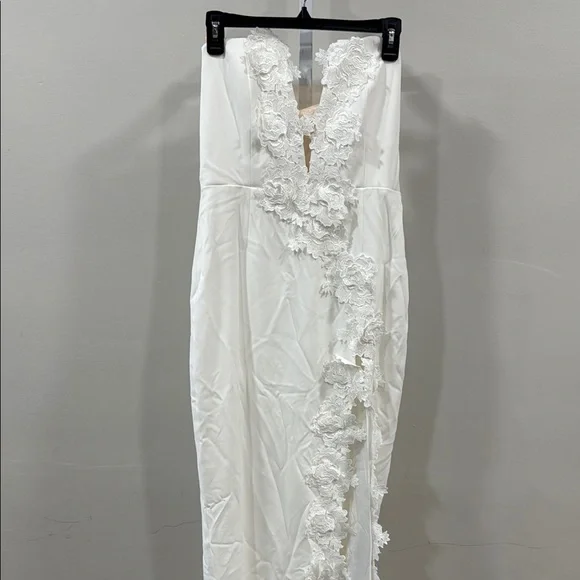 SAU LEE Florence Dress in White - Picture 5 of 16